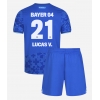 Bayer Leverkusen Lucas Vazquez #21 Rezervni Dres za djecu 2025-26 Kratak Rukav (+ Kratke hlače) Bayer Leverkusen Lucas Vazquez #21 Rezervni Dres za djecu 2025-26 Kratak Rukav (+ Kratke hlače)